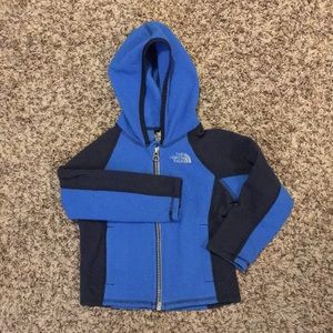 north face toddler boy hooded fleece in size 3T